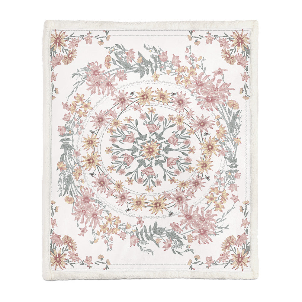 Flannel Blanket Air Conditioning Blanket Napping Blanket