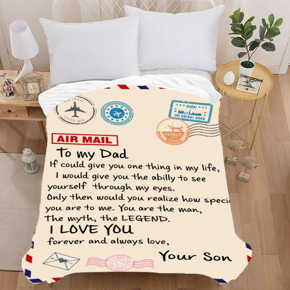 Home Fashion Personalized Print Flannel Blanket