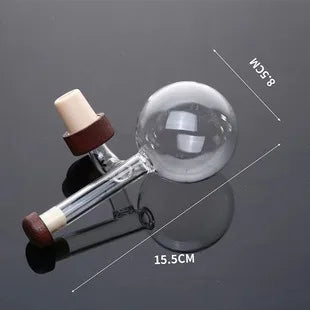 Round/Peach Shaped Red Wine Aerator Transparent Red Wine Bottle Portable Pourer and Quick Decanter Spout Glass Sobering Device