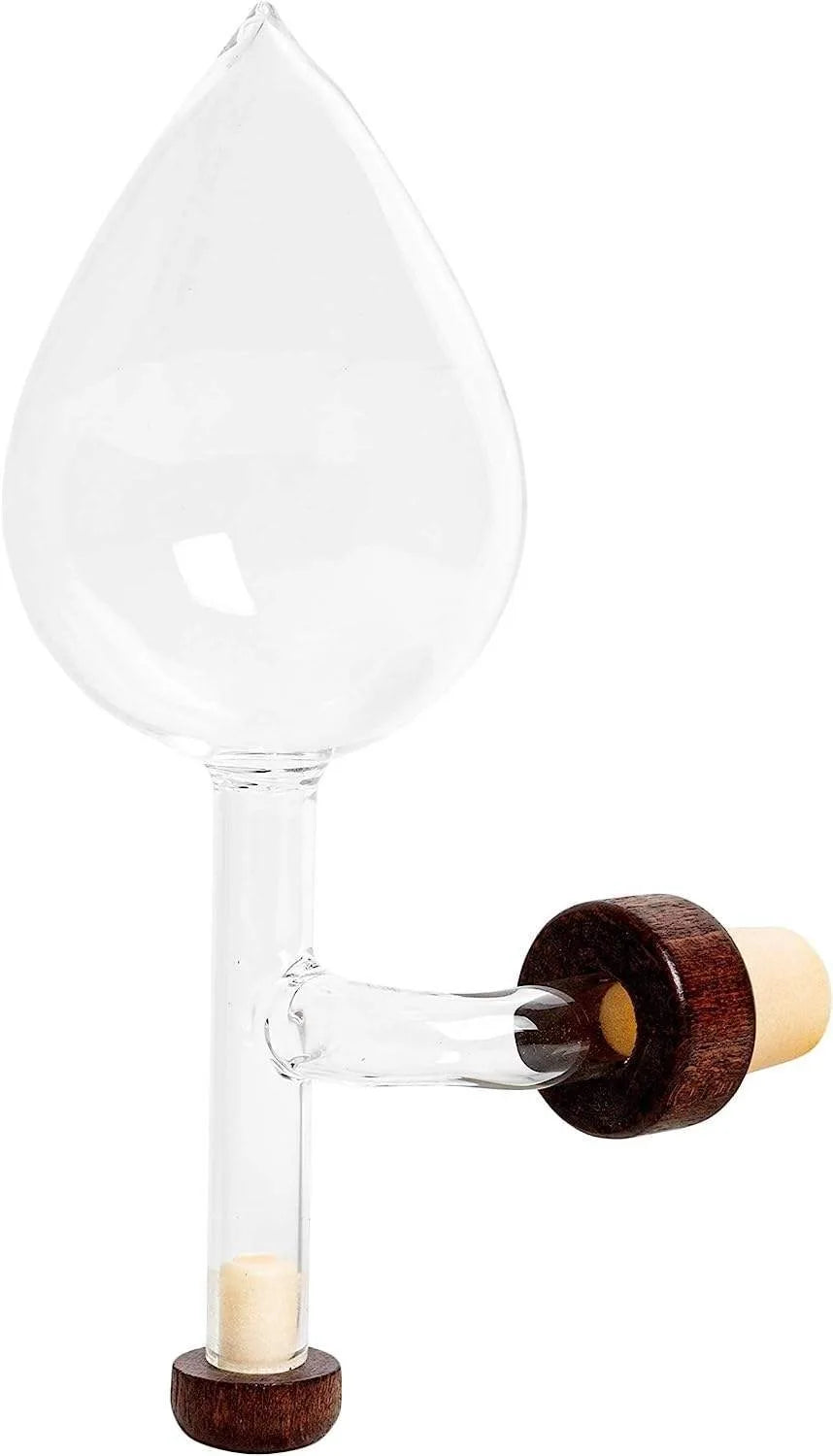 Portable Red Wine Aerator Round/Peach Shaped Transparent Red Wine Bottle Pourer and Quick Decanter Spout Glass Sobering Device