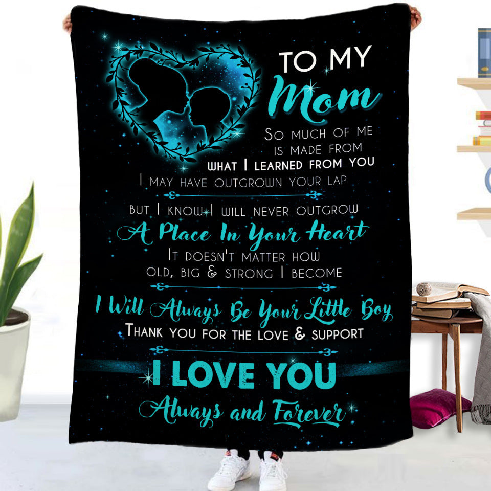 Double-sided Flannel Blanket Air Conditioning Blanket Airplane Blanket Napping Blanket Cover Blanket