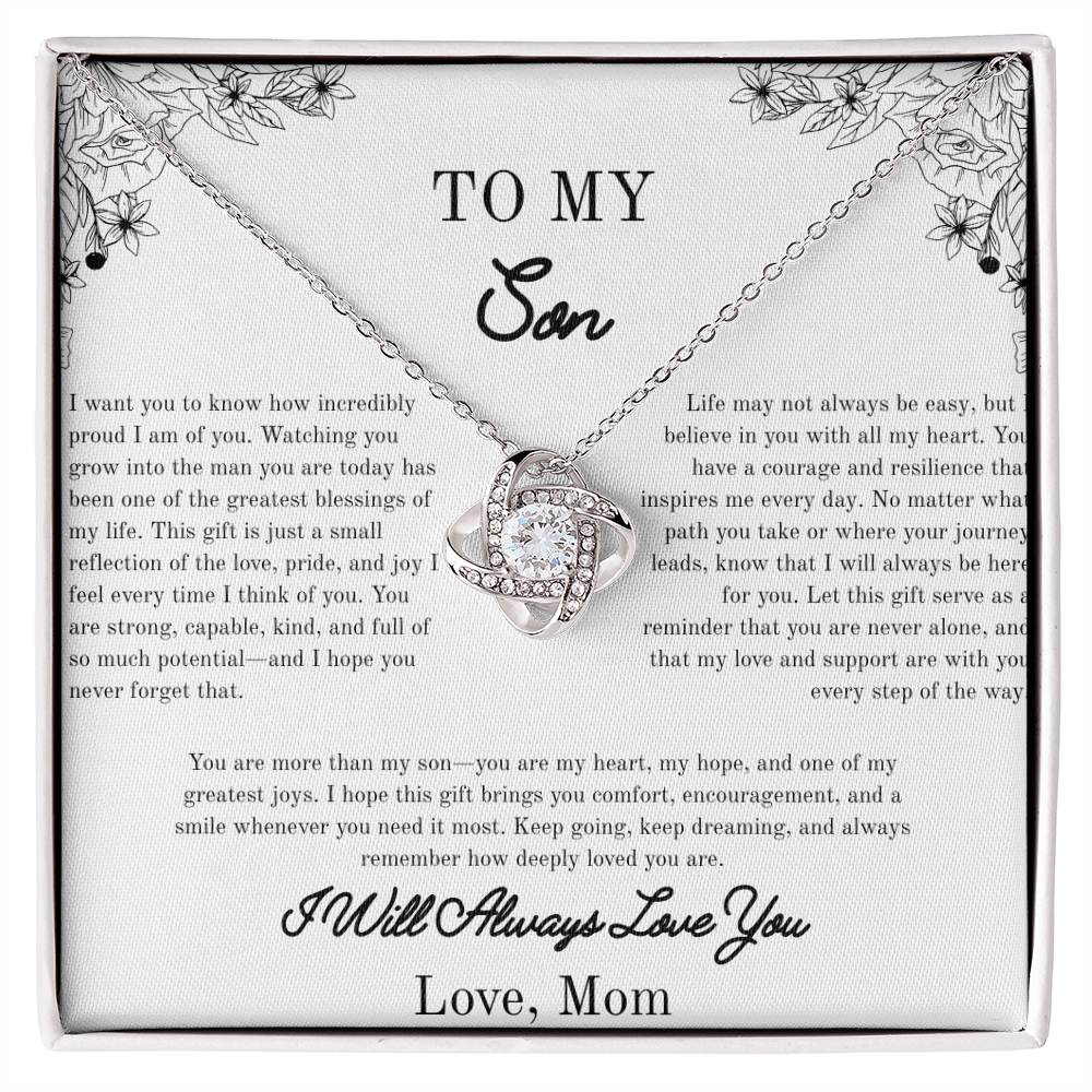 To my Son, Gift For Him, Beautiful Necklace, Yellow/White Gold Variants, For Him
