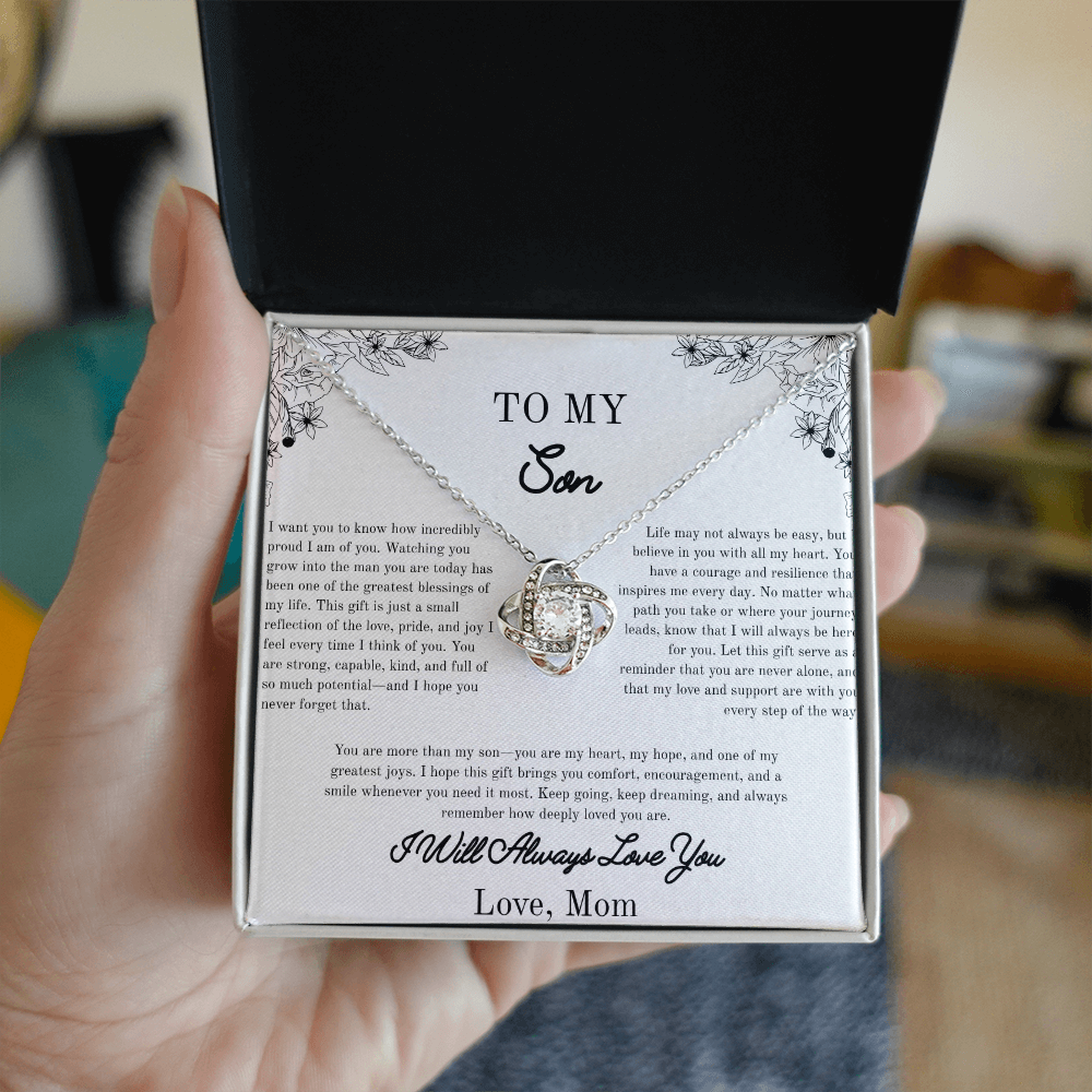 To my Son, Gift For Him, Beautiful Necklace, Yellow/White Gold Variants, For Him