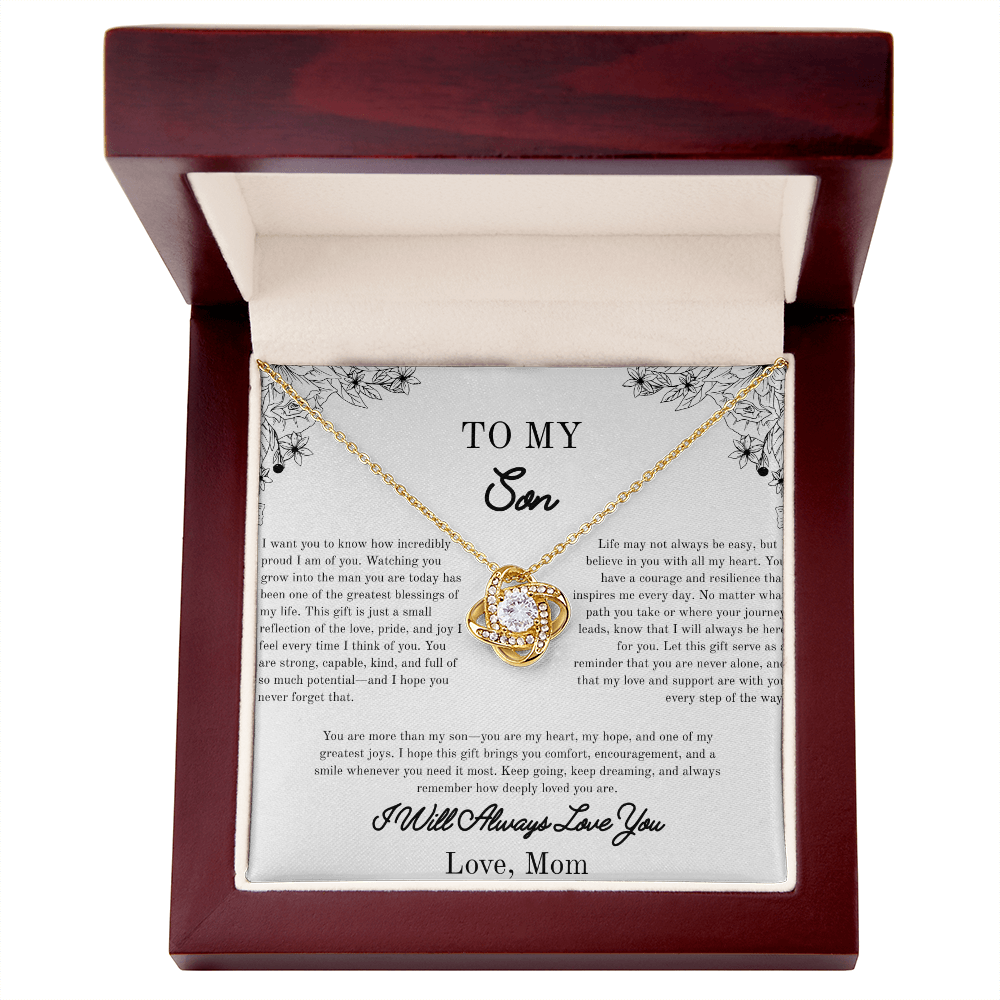 To my Son, Gift For Him, Beautiful Necklace, Yellow/White Gold Variants, For Him
