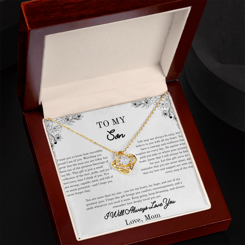 To my Son, Gift For Him, Beautiful Necklace, Yellow/White Gold Variants, For Him