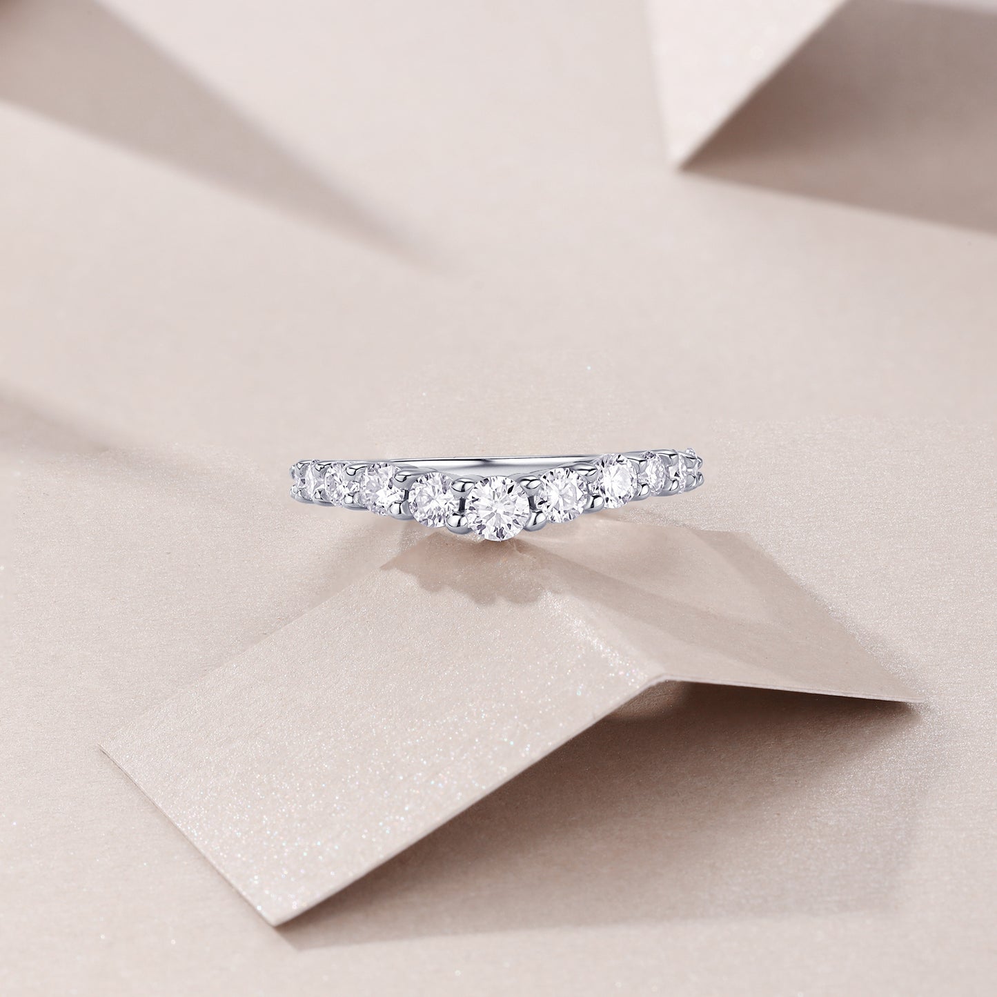 Crown Diamond Ring Wedding Ring Luxury Fashion Set Moissanite Silver Ring