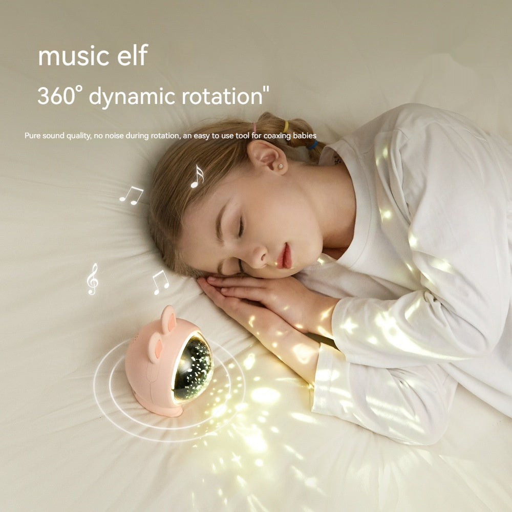 Creative Rabbit Star Light Bight Projector Lamp Children Home Decor