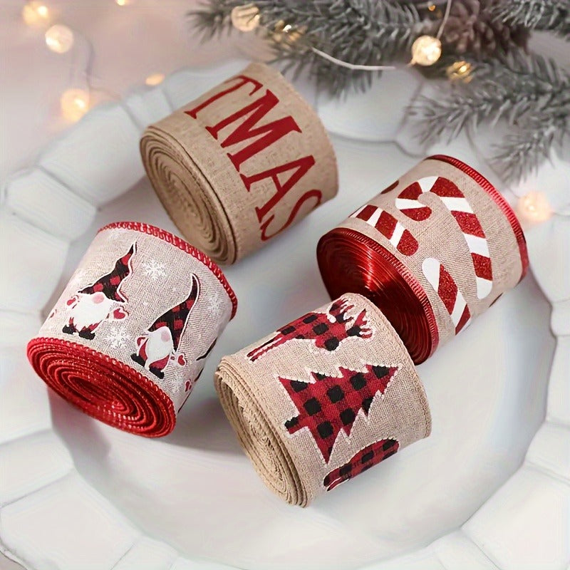 Creative Christmas Ribbon - Set Of 4