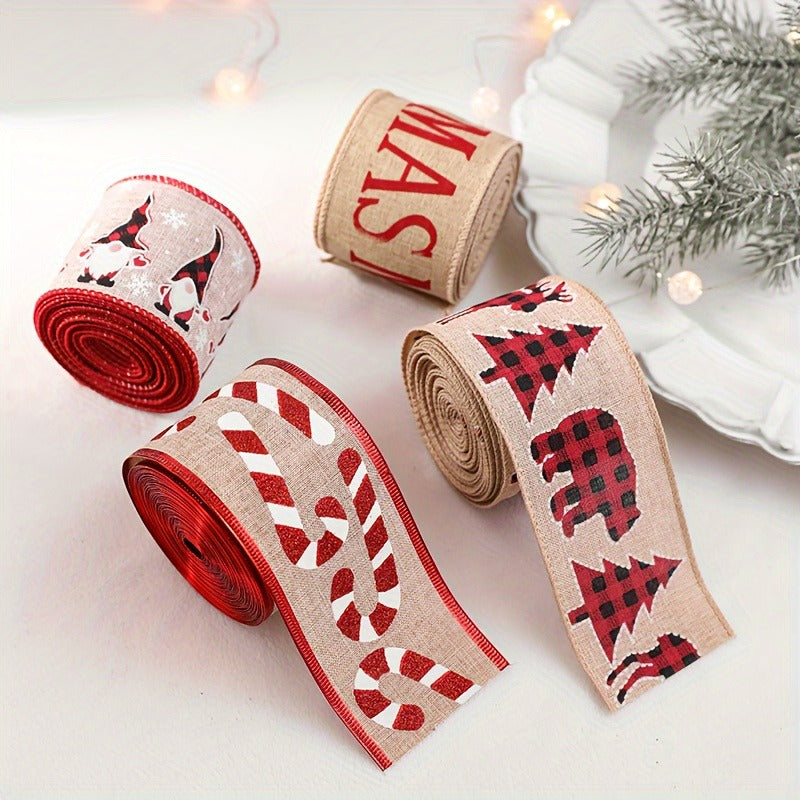 Creative Christmas Ribbon - Set Of 4