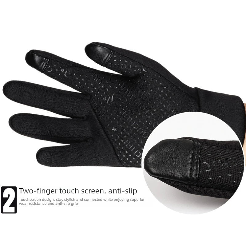 Polyester USB Heated Gloves Waterproof Reusable Rechargeable Gloves Non-Slip Adjustable Touchscreen Gloves& Mittens for Winter