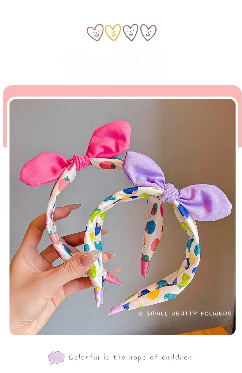 New Children Lovely Strawberry Ornament Headband Headwears Baby Girls Cute Colors Hair Hoop Headbands Kids Hair Accessories