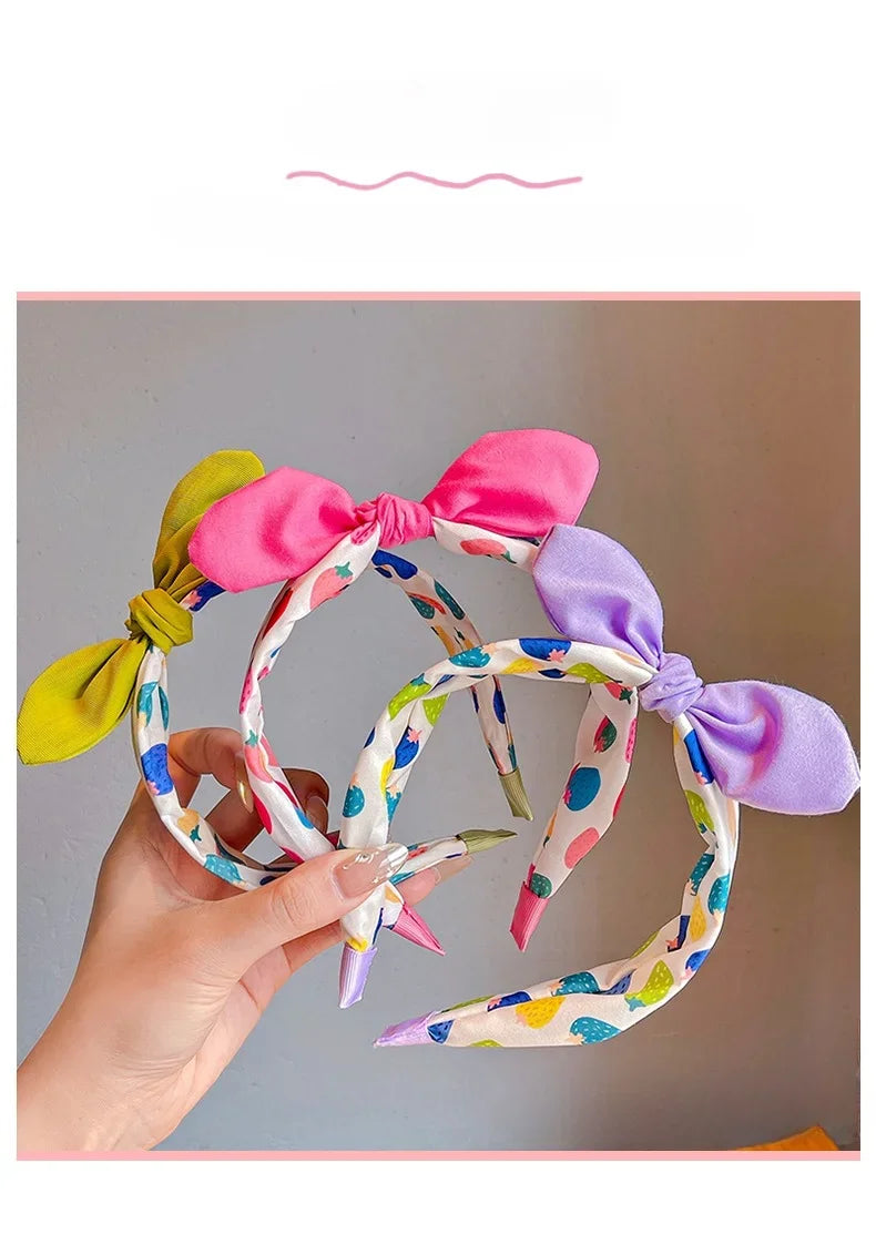New Children Lovely Strawberry Ornament Headband Headwears Baby Girls Cute Colors Hair Hoop Headbands Kids Hair Accessories