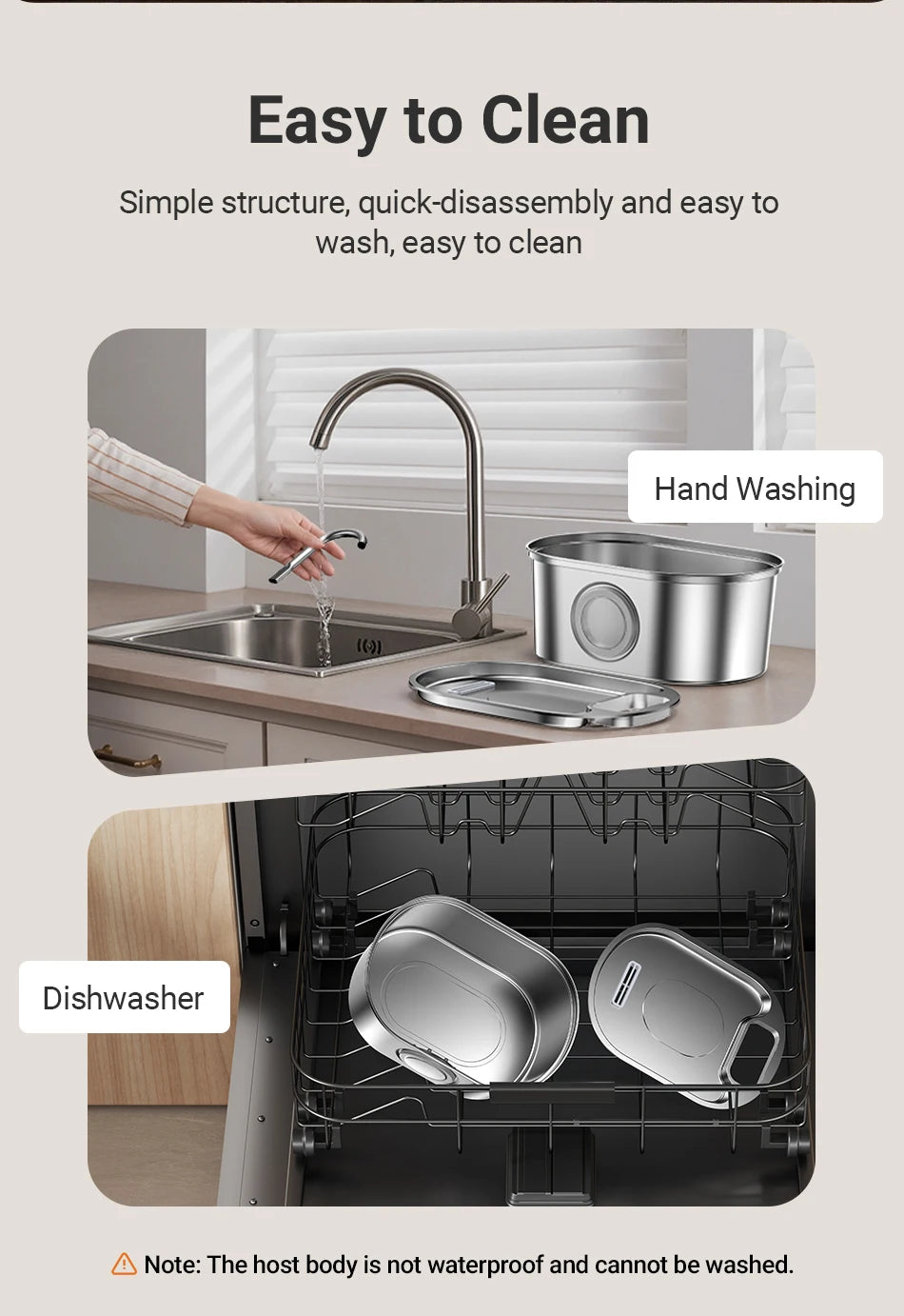 ROJECO 3.2L Stainless Steel Cat Water Fountain Wireless Sensor Smart Automatic Dog Water Dispenser Drinking Fountain 4000mAh