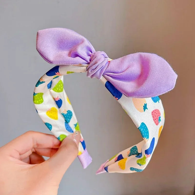 New Children Lovely Strawberry Ornament Headband Headwears Baby Girls Cute Colors Hair Hoop Headbands Kids Hair Accessories