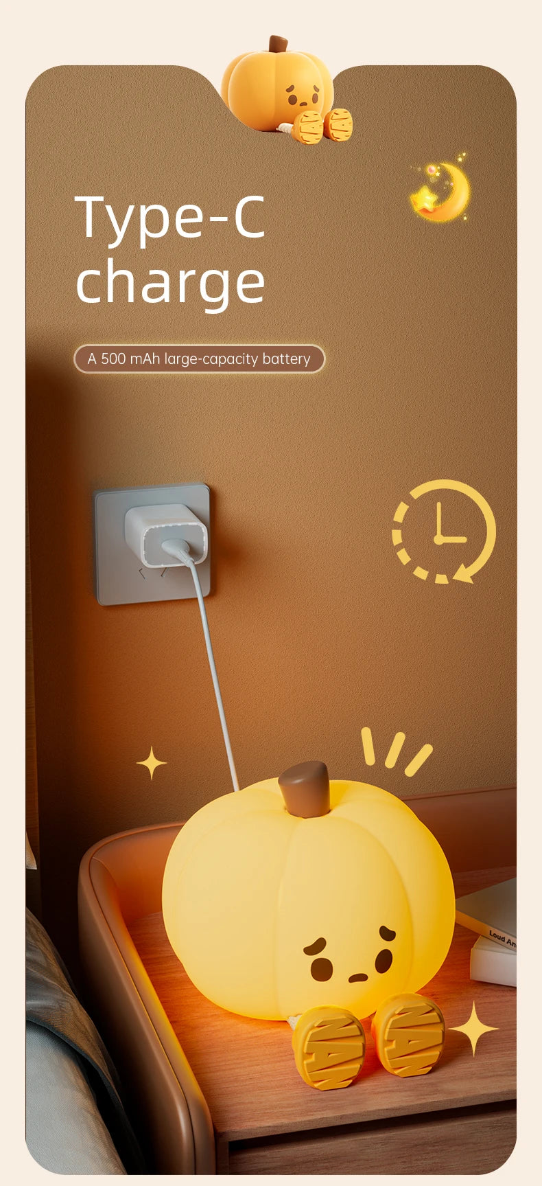 Halloween Led Night Light Silicone Table Lamp Mushroom Pumpkin Ghost Cute Cartoon Kid Birthday Gifts Nursery Bedroom Nightlight