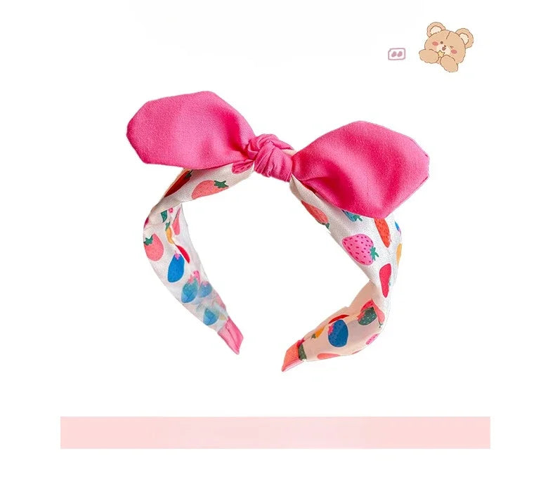 New Children Lovely Strawberry Ornament Headband Headwears Baby Girls Cute Colors Hair Hoop Headbands Kids Hair Accessories
