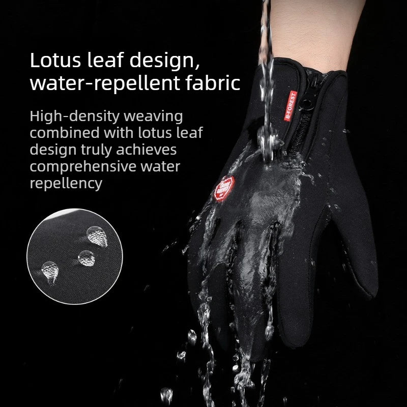 Polyester USB Heated Gloves Waterproof Reusable Rechargeable Gloves Non-Slip Adjustable Touchscreen Gloves& Mittens for Winter
