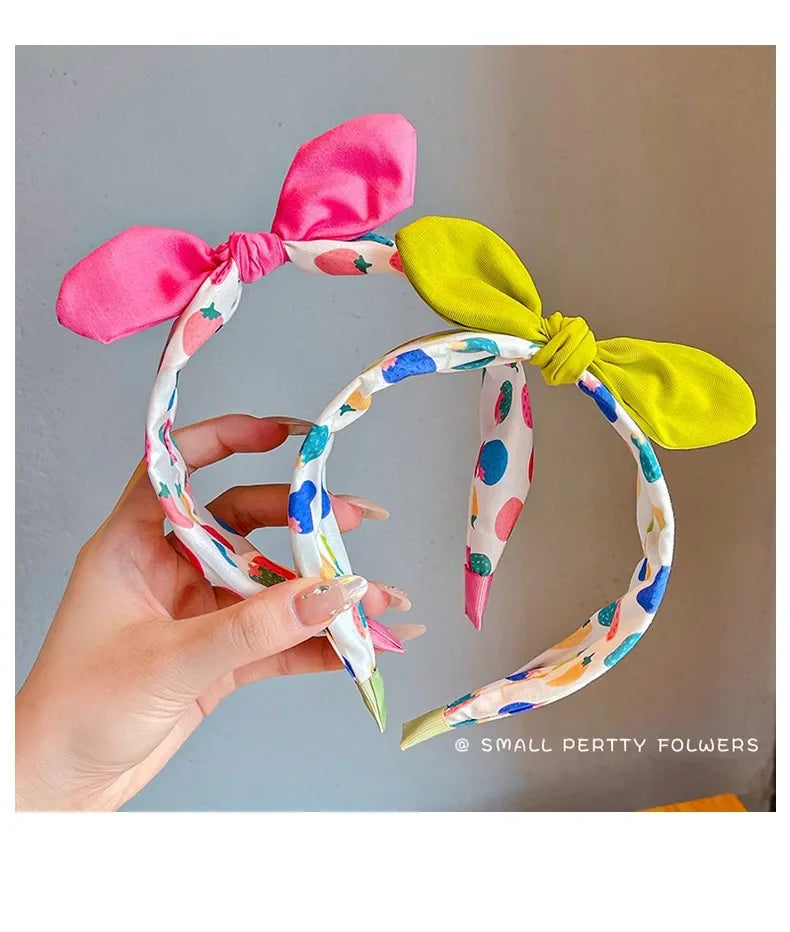 New Children Lovely Strawberry Ornament Headband Headwears Baby Girls Cute Colors Hair Hoop Headbands Kids Hair Accessories