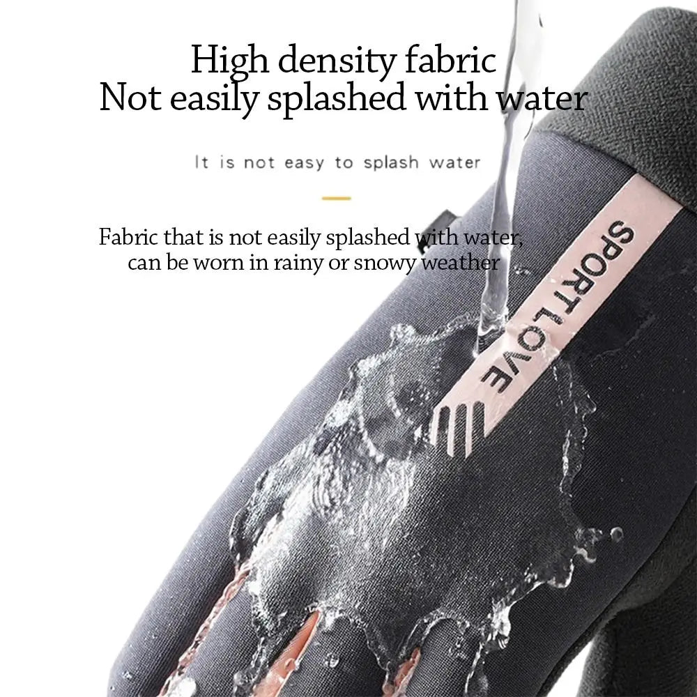 Creative Winter USB Heated Gloves Waterproof Non-Slip Rechargeable Gloves Adjustable Warm Touchscreen Gloves