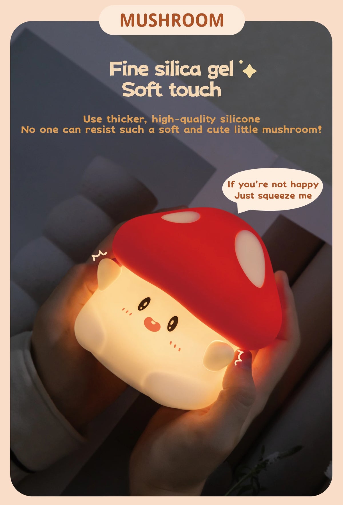 Halloween Led Night Light Silicone Table Lamp Mushroom Pumpkin Ghost Cute Cartoon Kid Birthday Gifts Nursery Bedroom Nightlight