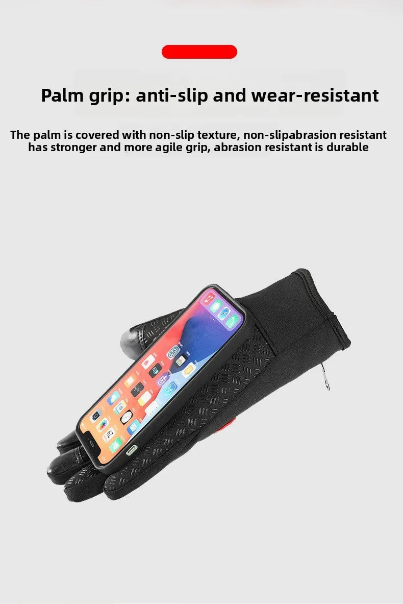 Polyester USB Heated Gloves Waterproof Reusable Rechargeable Gloves Non-Slip Adjustable Touchscreen Gloves& Mittens for Winter