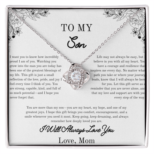To my Son, Gift For Him, Beautiful Necklace, Yellow/White Gold Variants, For Him