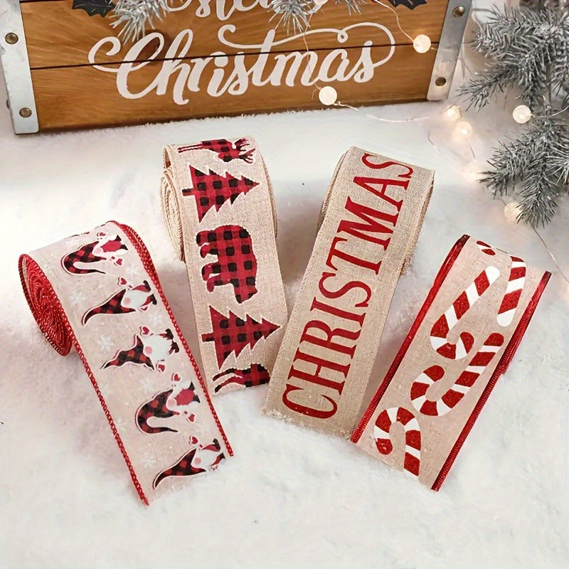 Creative Christmas Ribbon - Set Of 4